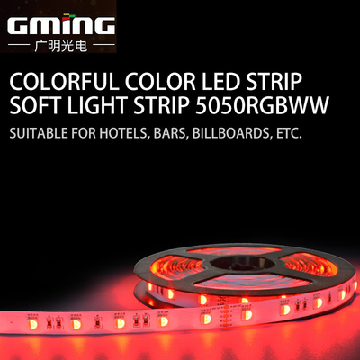Điện áp thấp 5050 LED Dải sáng linh hoạt RGB WW Dải sáng kỹ thuật tuyến tính