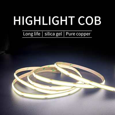 Dải LED COB ngoài trời không thấm nước Ánh sáng đơn sắc COB LED Dải linh hoạt 5m / cuộn