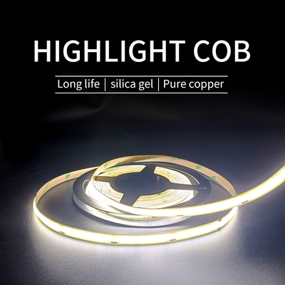 Dòng linh hoạt COB LED Dải ánh sáng ngoài trời Điện áp thấp siêu hẹp