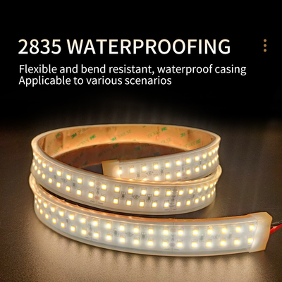 Tay áo nhỏ giọt SMD 2835 Dải LED Dải băng linh hoạt ngoài trời Không thấm nước