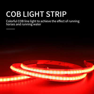 Bóng đèn LED dải bóng ma COB Điện áp thấp Dòng siêu hẹp Linh hoạt Màu đỏ