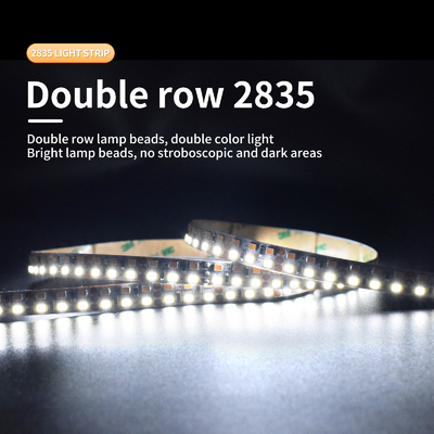 Đèn LED dải sáng 5050 điện áp thấp 12 / 24V Đèn ba màu hai hàng