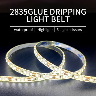Keo nhỏ giọt 2835 Đèn dải LED Đèn chống nước Thắt lưng Dải LED mỏng