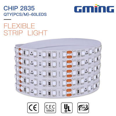 60 đèn LED / M SMD 2835LED Ánh sáng dải DC 12V linh hoạt để trang trí trong nhà