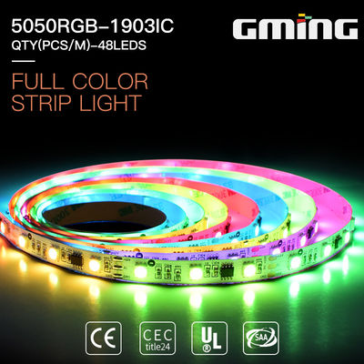 Ánh sáng dải LED 30leds / m IP65 530nm RGB UCS1903-8 SMD5050