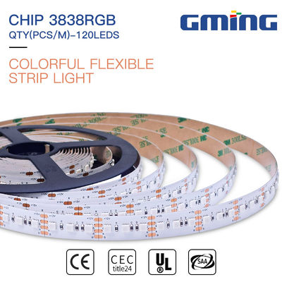 520-530nm Nhôm 5050 12W Đèn LED dải RGB linh hoạt