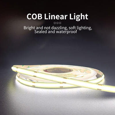 Dải ánh sáng Cob có thể điều chỉnh độ sáng Điện áp thấp Siêu hẹp Ánh sáng tuyến tính linh hoạt