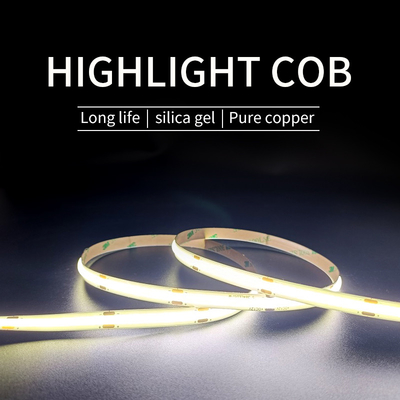 Chống thấm nước 12V COB LED Strip Light 480 hạt Loại đơn sắc 50000H
