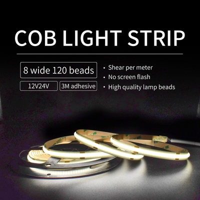 Tủ quần áo kỹ thuật 4000k Cob Led Strip Light Chống nước